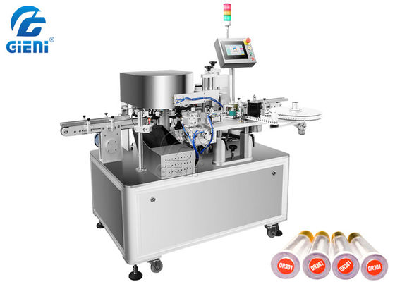 Máquina de etiquetas da parte inferior do rímel do PLC