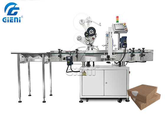 Três lados encaixotam a máquina de etiquetas de canto com a máquina da imprensa da etiqueta da caixa de duas extremidades
